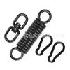 Resorte de columpio traje columpio de porche accesorios columpio exterior rotatorio amortiguador electrophoretic negro hebilla de conexión hebilla de seguridad