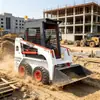 Exportado para o Canadá: Retroescavadeira Compacta de Quatro Rodas Operada por Condução, Retroescavadeira Compacta Pequena Multifuncional de Rodas Hightop