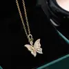 Estilo de Moda Transfronterizo Diseño Mariposa Collar Personalizado Joyería Creativa Moderna Personalizada para Mujer Venta Directa de Fábrica