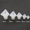 Deyi Yangyang DIY Molde de Cono Triangular de Pegamento Cristalino Pirámide de Silicona Espejo Cubo Torre de Energía
