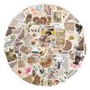 120 adesivos retrô mão Diário caderno ipad capa de celular decoração de copo adesivos DIY à prova d'água