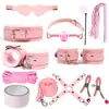 Juguetes sexuales para adultos Jiuai, accesorios SM, juguetes sexuales para parejas, bondage, látigo de cuero, tapón anal, entrenamiento del amor y provocación