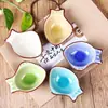 Prato de cerâmica louça japonesa prato para vinagre prato para molho prato para tempero prato para molho prato para lanche prato folha prato em forma de peixe prato de ameixa