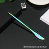 Conjunto de quatro peças de louça ocidental em aço inoxidável 410, conjunto de louça portuguesa, faca, garfo e colher banhados a titânio