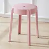 Taburete de Plástico Engrosado para Adultos Hogareño Apilable Mesa de Comedor Taburete Redondo Silla de Plástico Simple Nórdico Sala de Estar Taburete Alto