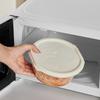 Horno de Microondas Crujiente Juego de Tres Piezas Refrigerador Congelador Tazón de Almacenamiento con Tapa Sellado Conservación Fresca Fiambrera para Microondas