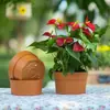 Maceta Florero de Estilo Nuevo para Sala de Estar Interior y Balcón, Maceta Sencilla para Plantas Verdes con Almacenamiento de Agua de Doble Capa y Absorción Automática de Agua Maceta de Plástico
