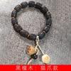 El Fabricante Suministra Pulseras de Cuentas Cilíndricas de Sándalo Verde y Palosanto Mexicano de 15 mm para Hombres y Mujeres, así como las Populares Pulseras de Cuentas Cilíndricas para Oraciones Budistas