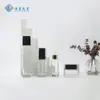 Frasco cosmético 30ml essência 100ml loção aquosa conjunto de produtos para cuidados com a pele frasco 50G essência de alta qualidade líquido frasco de vidro
