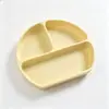 Plato para bebé, charola para comida de bebé, plato dividido de silicona tipo ventosa para autoalimentación, vajilla infantil, plato anticaídas