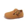 Sapatos Novos Estilo Primavera e Outono 2026 Sapatos para Meninos Sapatos para Meninas Sapatos de Couro Infantis Mocassins de Solado Macio Sapatos Birkenstock para Meninas