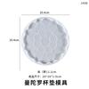 Molde de gota de cristal DIY Papoula Base de copo Mandala mesa de família molde de silicone em estoque atacado