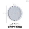 Molde de Resina de Cristal DIY Amapola Posavasos Mandala Decoración del Hogar Molde de Silicona Venta al por Mayor en Stock América del Norte