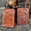 Nuevo Colgante de Madera Lei Zao Colgante de Madera Maciza Tallado Pixiu Etiqueta Pixiu en Relieve Decoración de Viaje para Llevar en Mano