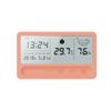 Reloj despertador de escritorio para el hogar, interior, electrónico, medidor de temperatura y humedad, pantalla LCD grande, táctil, reloj del tiempo, monitor de temperatura y humedad