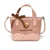 Bolso Bandolera de Hombro Único con Estampado de Lunares y Gato Lindo para Mujer 2026 Nuevo Bolso Cubo Nicho Moda para Viaje Tendencia Mini Bolso Pequeño