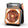 Ventilador Solar Ventilador Estilo Camping Ventilador Portátil de Carga USB Ventilador de Batería de Litio Ventilador LED Estilo Camping para Exterior