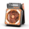Ventilador de Camping Carga USB Portátil Ventilador de Batería de Litio Estilo Pesca Camping Tienda de Campaña Ventilador para Exteriores Ventilador Solar