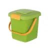 Lixeira de 15L com Tampa, Selada, Separação de Lixo Seco e Úmido, Classificação Sanitária, Portátil, Cinza, Outro Recipiente para Ração de Cachorro, Recipiente de Armazenamento