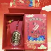 Colgante de Borla de Oro Puro 999 con Bodhisattva Manjushri, Adorno de Oro para el Éxito en Exámenes, Regalo Inspirador para Exámenes de Ingreso a Secundaria y Universidad