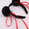 Linda Diadema para el Cabello con Lazo Bola de Pelo Cabeza Redonda Cuerno de Dragón Pinza para el Cabello Accesorios Divertidos para el Cabello Diadema de Lazo Niños