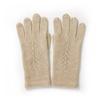 Novas luvas de tricô de cashmere puro quentes para senhoras de outono e inverno