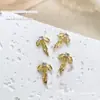 Joia de nail art com laço de pérola de dopamina, estilo novo, laço de creme fofo, fita de liga, broca de unha tridimensional