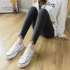 Leggings gruesos y cálidos para mujer talla grande 100 kg adecuados para usar como prenda exterior, de cintura alta, adelgazantes, pantalones de algodón con forro polar para otoño e invierno