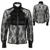Ropa Nueva Estilo Primavera y Otoño 2026 Camisa Gótica Medieval para Hombre Capa Interior para Mujer Top de Color Sólido Manga Larga Ropa de Comercio Exterior