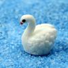 Adornos de micropaisaje de musgo de cisne blanco, adornos decorativos de bricolaje, pequeños accesorios al por mayor