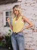 Comercio Exterior Transfronterizo Ropa para Mujer, Estilo Europeo y Americano, Adecuado para Ropa Exterior, Chaleco Casual Ajustado Y2K, Top Corto sin Mangas