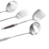 Espátula Popular en Tiktok de Acero Inoxidable 316, Espátula para Freír Doméstica de Cocina, Espumadera, Cuchara para Sopa, Espátula de Hierro Engrosada para Cocinar