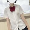 Camisa Uniforme Jk Feminina Manga Curta Branco Leite Estilo Verão Estudante Menina Roupa Íntima Camisa Top Estilo Preppy