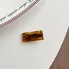Presilha de Cabelo Doce Estilo Coreano Versátil Acrílico Mini Quadrada Bico de Pato tamanho pequeno Simples Presilha para Franja Lateral