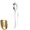 Fabricantes de cucharas de acero inoxidable 304 1010 cubiertos occidentales cuchillo para carne y tenedor mango largo postre café cuchara para helado tenedor para fruta
