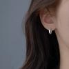 Aretes de anillo liso cepillados para mujer y hombre diseño minoritario sentido del diseño aretes aretes para hombre aretes aretes aretes 2022 Nuevo