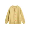 Suéter Cárdigan de Punto Grueso Otoño Cattee Unisex Retro Americano Estilo Perezoso Holgado Chaqueta de Moda