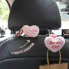 Gancho para Coche para Respaldo de Asiento, Gancho Multifuncional Creativo para Coche, Accesorio de Coche con Forma de Corazón de Dibujos Animados