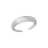 Anillo de Plata de Ley s925 Lleno de Estrellas para Mujer Plata Brillante Moda Simple Lujo Ligero Sensación de Gama Alta Exquisito Abierto Ajustable Anillo 5290A