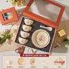 Regalos Pequeños Prácticos para Otros, Vajilla de Cerámica, Juego de Bol y Palillos, Caja de Regalo, Regalos para Empleados de Eventos de Apertura, Recuerdos