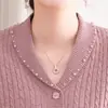 Suéter de punto trenzado transfronterizo 2026 para mujer, nuevo estilo primavera y otoño, tejido casual para mujeres de mediana edad y mayores, camiseta básica para madre
