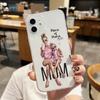 Para iPhone 15 Desenho Animado Princesa Barbie Meninas Europeias e Americanas Nova Moda Adesivo Capa de Celular
