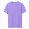 Camiseta Europeia Tamanho Grande 2024 para Homens e Mulheres, Gola Redonda, Manga Curta, Camiseta Lisa Nova, Estilo Básico, Camada Base Simples
