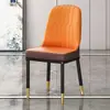 Cadeira de Jantar de Madeira Maciça de Luxo Leve para Uso Doméstico, Cadeira para Restaurante Hotel Estilo Italiano com Encosto de Couro, Cadeira Moderna para Mahjong, Cadeira de Jantar Nórdica