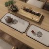 Novo Tapete de Mesa Longo para Sala de Chá Estilo Chinês Lama de Diatomáceas Espessado Antiderrapante Resistente ao Desgaste Fácil de Limpar Tapete de Mesa Tapete Drenante para Copo de Água