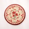 Almohada decorativa retro americana roja festiva para sala de bodas, sofá, regalo de boda, flor de boda, almohada con carácter Xi