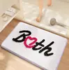 Alfombra de baño absorbente antideslizante de cachemira sintética simple para uso doméstico, resistente a la suciedad, resistente al desgaste, fácil de mantener, felpudo, alfombrilla de inodoro