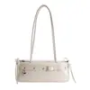 Bolso de Hombro Pequeño Cuadrado para Mujer con Lazo Dulce Estilo Girly 2026 Nuevo Estilo Único Simple Diseño de Nicho