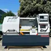 Torno CNC Ck6140X1500 con Alimentación Automática, Bancada Integrada, Totalmente Protegido, Máquina Herramienta CNC Pequeña 6136