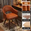 Banco de Maquillaje Estilo Medieval, Silla de Maquillaje Giratoria, Silla de Tocador de Alta Gama para Habitación de Niñas, Silla de Manicura Retro